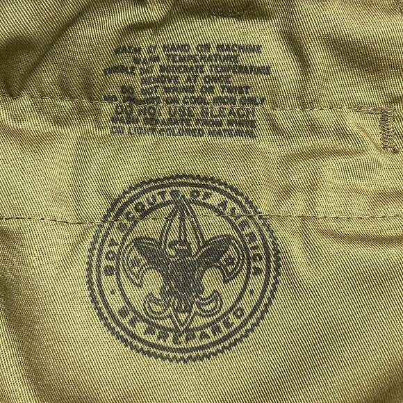 Boy Scouts Pants Mens 36x28 Olive Scouting Chino BSA Uniform - Picture 5 of 10